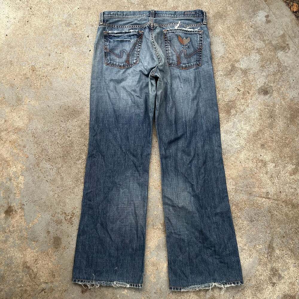 Y2k Coh Low Rise Flare Jeans Skater 2000s